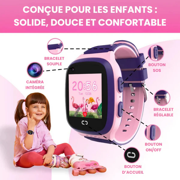 4G GPS Connected Watch for Kids – Real-Time Tracking & Parental Safety – Image 7