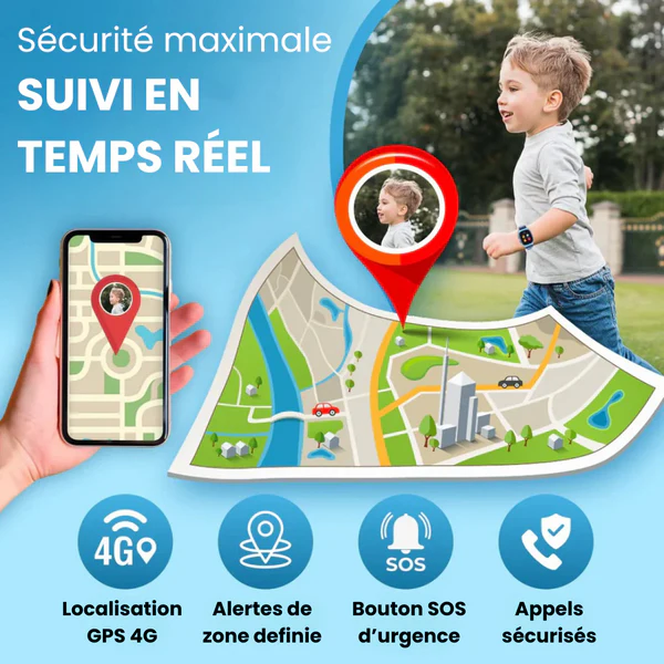 4G GPS Connected Watch for Kids – Real-Time Tracking & Parental Safety – Image 6
