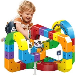 3D Magnetic Train Track Set – Creative STEM Educational Toy for Kids