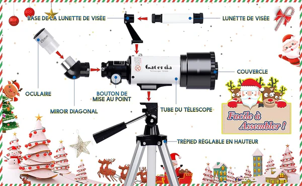 Télescope Astronomique Haute Précision – Kit Complet avec Oculaires Interchangeables – Image 6