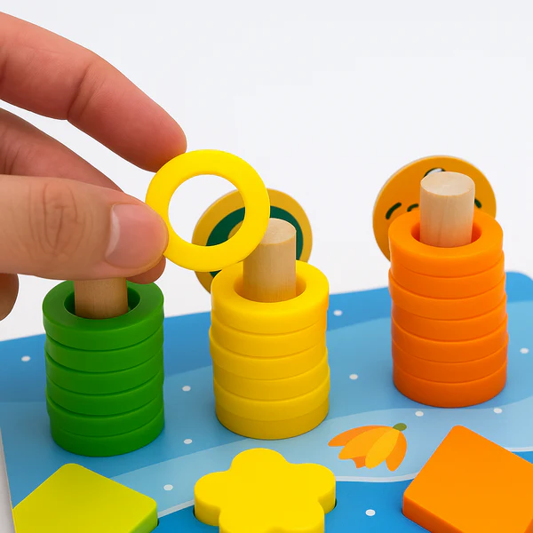 Busy Board en Bois – Jeu Éducatif pour Stimuler la Motricité des Tout-Petits – Image 5