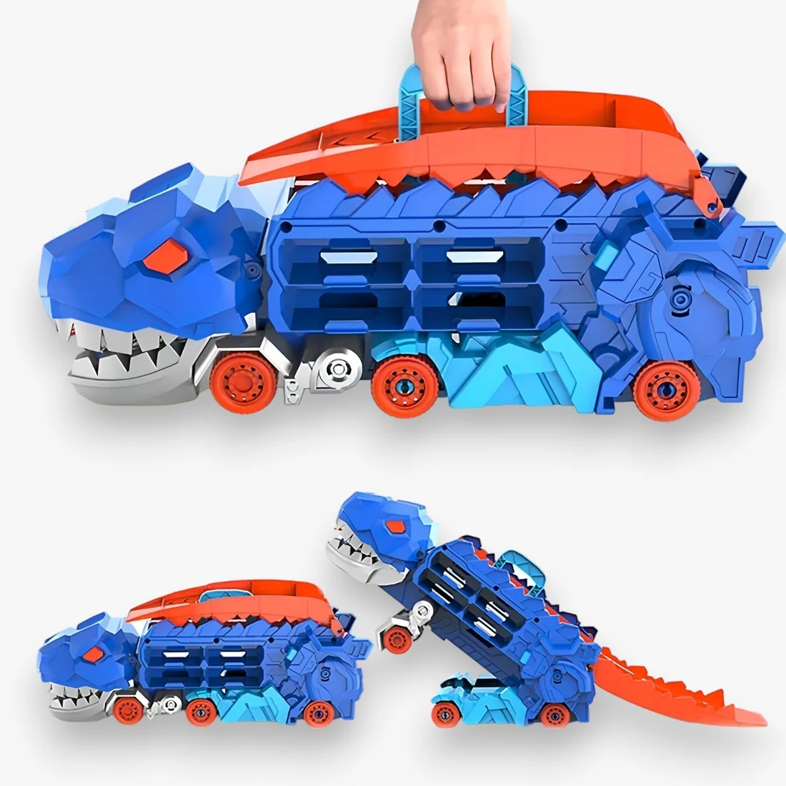 Camion Dinosaure Transformable avec Piste Modulable – Coffret d’Aventure pour Enfants – Image 3