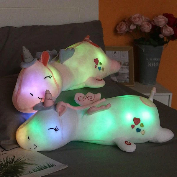 Peluche Licorne LED Arc-en-Ciel – Ami Doux et Lumineux pour Enfants – Image 5