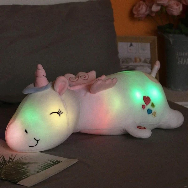 Peluche Licorne LED Arc-en-Ciel – Ami Doux et Lumineux pour Enfants – Image 4