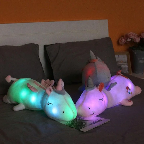 Peluche Licorne LED Arc-en-Ciel – Ami Doux et Lumineux pour Enfants – Image 6
